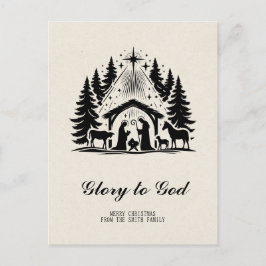 Elegante godsdienstige heerlijkheid voor God Chris Briefkaart