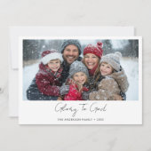 Elegante godsdienstige heerlijkheid voor God Chris Feestdagenkaart (Voorkant)