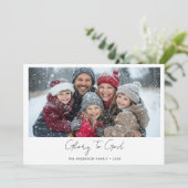 Elegante godsdienstige heerlijkheid voor God Chris Feestdagenkaart (Staand voorkant)