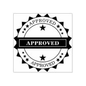 Elegante Goedgekeurde Op Maat  Rubberstempel (Afrduk)