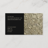 Elegante Gold Black Finance Consultant Visitekaartje (Achterkant)