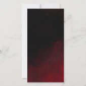 Elegante Gold Black Red Wedding Save the Date Kaar (Achterkant)