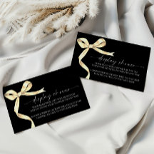 Elegante Gold Bow Display Baby shower behuizing