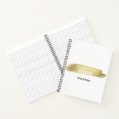 Elegante Gold Brush Stroke Professional Planner Notitieboek (Binnen)