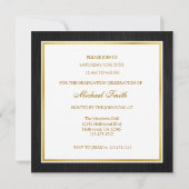 Elegante "Gold" Class van 2016 Afstuderen Invitati Kaart (Achterkant)