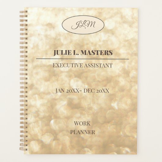 Elegante Gold Corporate Business Executive Planner (Voorkant)