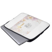 Elegante Gold Cross Electronics Bag Laptop Sleeve (Voorkant onderkant)