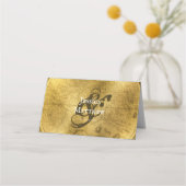 Elegante  Gold Foil bruiloft Plaatskaartje (Achterkant)