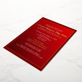 Elegante Gold Foil Reagan Day Gala Fundraiser Folie Uitnodiging (Gedraaid)
