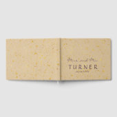 Elegante Gold Foil Spletters bruiloft Gastenboek (Volledig)