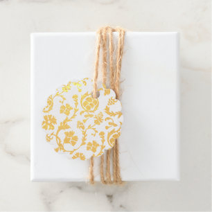 Elegante Gold Folie Damask Minimalistische Folie F Bedankjes Labels