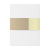 Elegante Gold Folie Hart Trouwbuik Band Uitnodigingen Wikkel (Achterkant Voorbeeld)