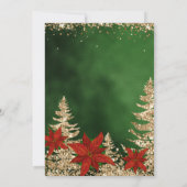 Elegante Gold Glitter Corporate Christmas Party Kaart (Achterkant)