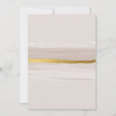 Elegante Gold Glitter Cream Classy Uitnodiging (Achterkant)