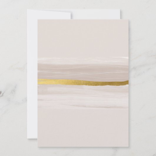 Elegante Gold Glitter Cream Classy Uitnodiging (Achterkant)