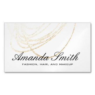 Elegante Gold Glitter Expressive Magnetisch Visitekaartje