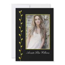 Elegante Gold Ivy en uw foto blackBG