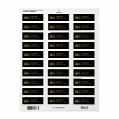Elegante "Gold" Klasse van 2014 Afstuderen Etiket (Full Sheet)