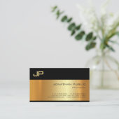 Elegante Gold Light Shadow Professional Artistiek Visitekaartje (Staand voorkant)