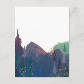 Elegante Gold Mountain bruiloft Gastgegevens Informatiekaartje (Achterkant)