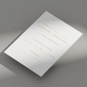Elegante Gold Script Wedding RSVP Kaart op zwart