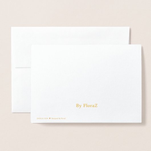 Elegante Gold Simple Script Art bedankkaarten Folie Kaarten (Met envelop)