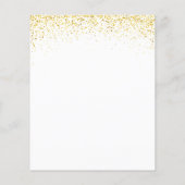 Elegante Gold Sparkle Salon Services Flyer (Achterkant)