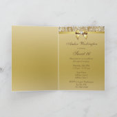 Elegante Gold Sweet 16 Party Uitnodiging (Binnen)