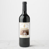 Elegante Gold Veterinaire School Graduation Party Wijn Etiket (Voorkant)