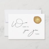 Elegante Gold Wax Stamp Corporate Dinner RSVP Kaar (Voorkant)