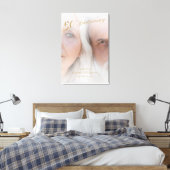Elegante Golden 50ste Jubileum Custom Photo Canvas Afdruk (Insitu (Slaapkamer))