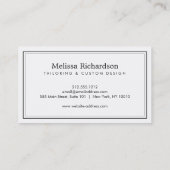 Elegante Golden Button Logo Seamstress, Tailor I Visitekaartje (Achterkant)
