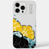 Elegante Golden Camellia's Naam toevoegen Case-Mate iPhone Case (Achterkant)