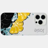 Elegante Golden Camellia's Naam toevoegen Case-Mate iPhone Case (Achterkant (horizontaal))