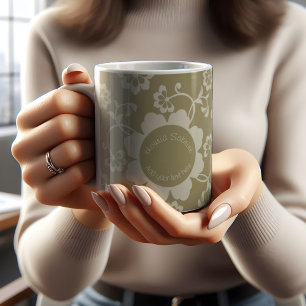 Elegante Golden Floral Sierlijke Vintage Koffiemok