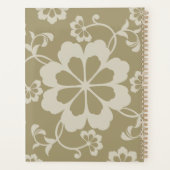 Elegante Golden Floral Sierlijke Vintage Planner (Achterkant)