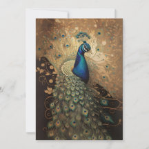 Elegante Golden Peacock Bird