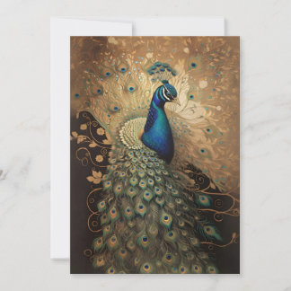 Elegante Golden Peacock Bird