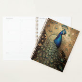 Elegante Golden Peacock Bird Planner (Display)