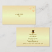 Elegante Golden Shades & Golden Stippen Visitekaartje (Voorkant / Achterkant)