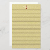 Elegante Golden Stationery met optionele lijnen Briefpapier (Voorkant / Achterkant)