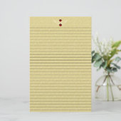 Elegante Golden Stationery met optionele lijnen Briefpapier (Staand voorkant)