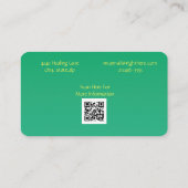 Elegante Golden Tree Spirituele genezing Visitekaartje (Achterkant)