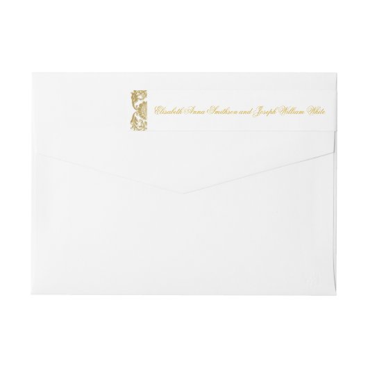 Elegante Golden Wedding Wraparound (Achterkant)