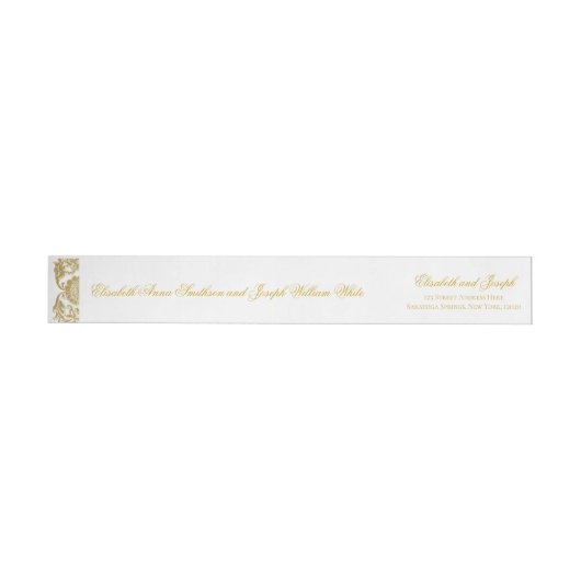 Elegante Golden Wedding Wraparound (Individueel)