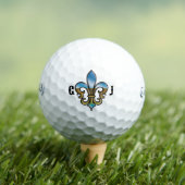 Elegante Golf Fleur De Lis Ontwerp Golfballen (Insitu Shirt)
