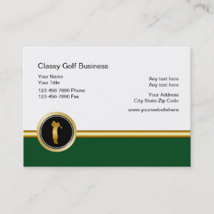 Elegante golfbedrijfskaarten visitekaartje
