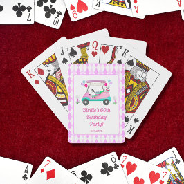 Elegante golfparty-speelkaarten voor vrouwen pokerkaarten