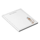 Elegante golftas Gepersonaliseerde Golfers Notitieblok (Schuin)