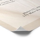 Elegante, golven, salon, prijslijst poster (Hoek)